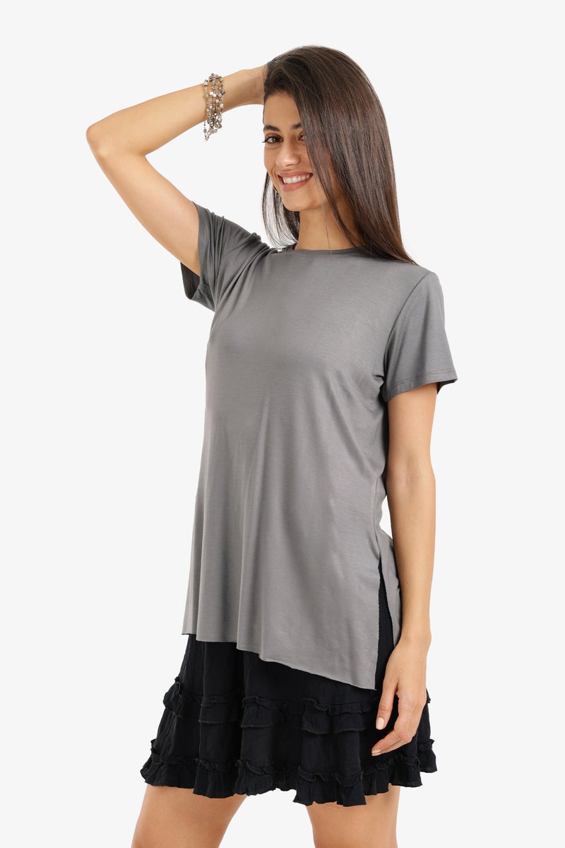 Carina Long Relaxed Fit T-Shirt - Image 2